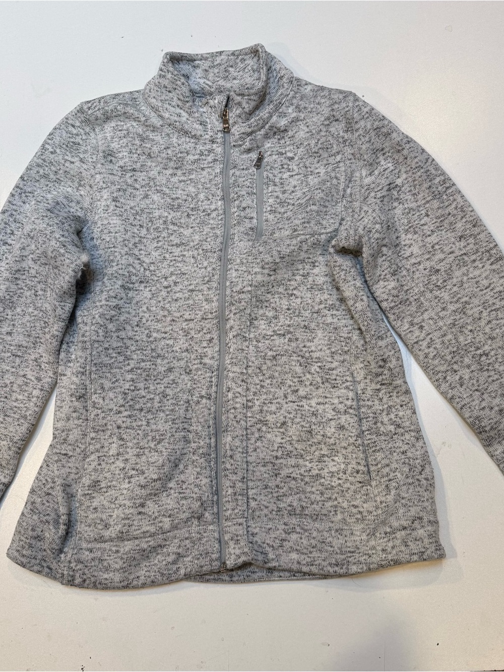 Light Gray Women's Full-Zip Ski Jacket - Marc New York